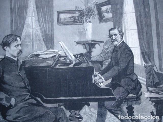 Arte: VERDI Y BOITO .A&Ntilde;O 1888 - Foto 1