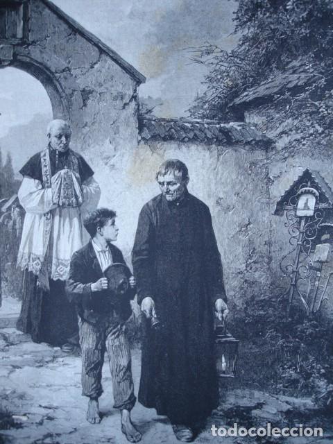Arte: EL VIATICO EN LA ALDEA A&Ntilde;O 1888 - Foto 1