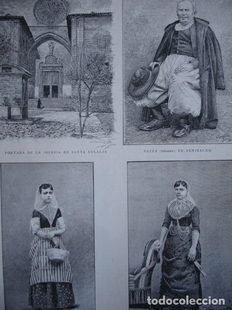 Arte: TIPOS DE PALMA DE MALLORCA  A&Ntilde;O 1888 - Foto 1