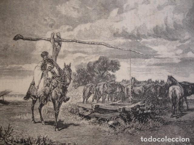 Arte: LADRON DE CABALLOS DE LA POSTA  A&Ntilde;O 1880 - Foto 1