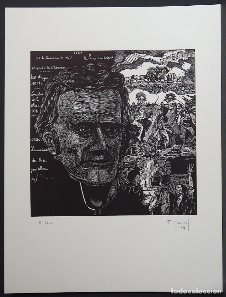 Arte: FRAN&Ccedil;OIS MAR&Eacute;CHAL. XILOGRAFIA. - Foto 1