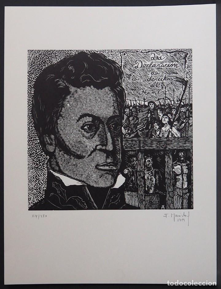 Arte: FRAN&Ccedil;OIS MAR&Eacute;CHAL. XILOGRAFIA. - Foto 1