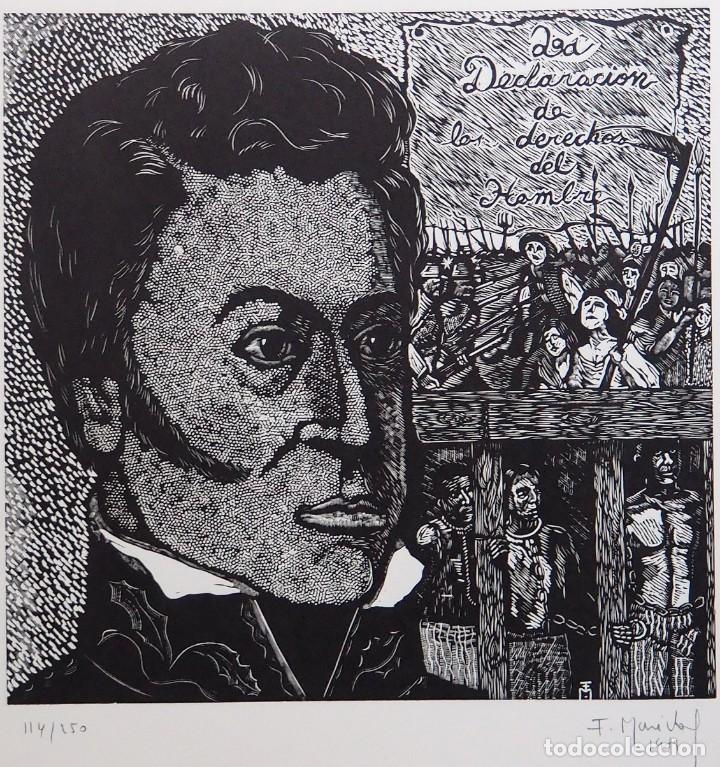 Arte: FRAN&Ccedil;OIS MAR&Eacute;CHAL. XILOGRAFIA. - Foto 2