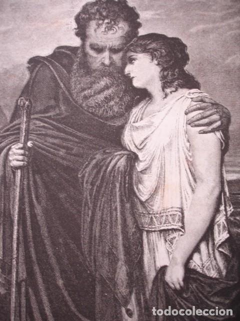 Arte: EDIPO Y ANTIGONE TESCHENDORFF .A&Ntilde;O 1880 - Foto 1