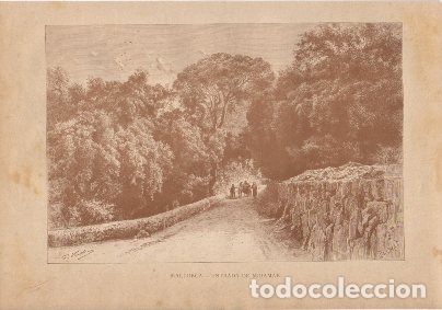 Art: XILOGRAFIA DE MALLORCA: ENTRADA DE MIRAMAR   G-BAL-006