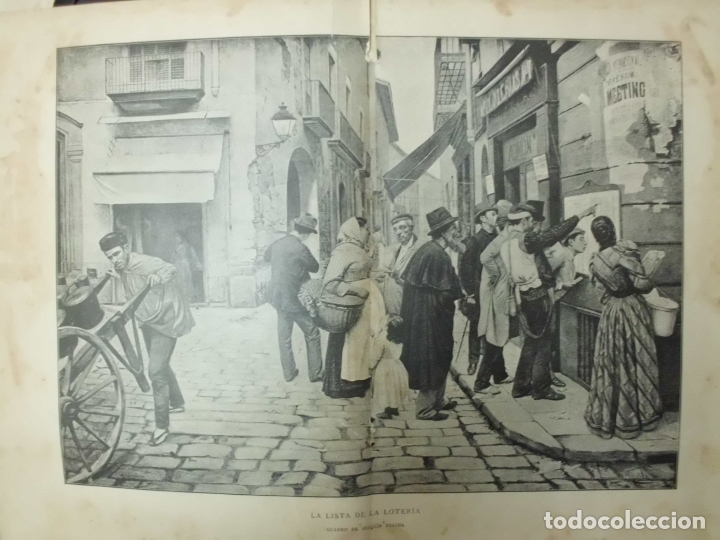 Art: XILOGRAFIA: LA LISTA DE LA LOTERIA. CUADRO DE JOAQUIN TEJADA G-ARTE-031