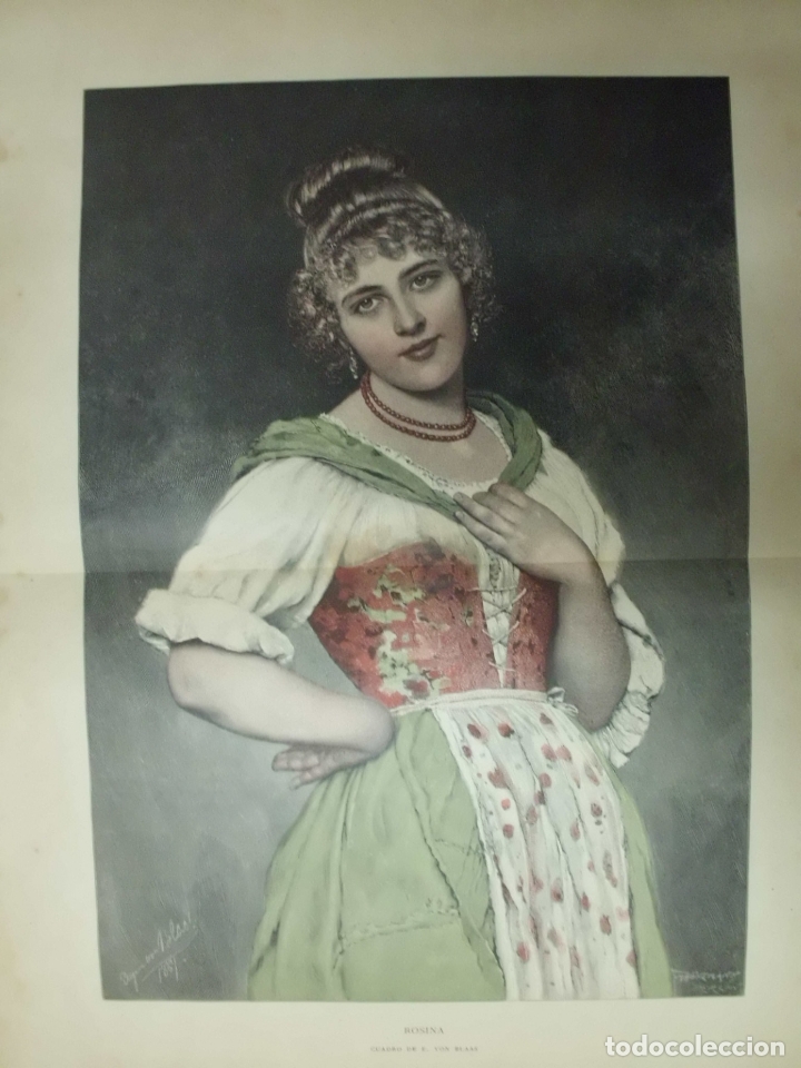 Art: XILOGRAFIA: ROSINA. CUADRO DE E. VON BLAAS G-ARTE-032