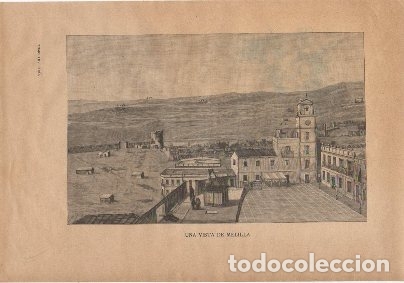 Arte: XILOGRAFIA DE MELILLA. UNA VISTA DE MELILLA   G-MELILLA-001