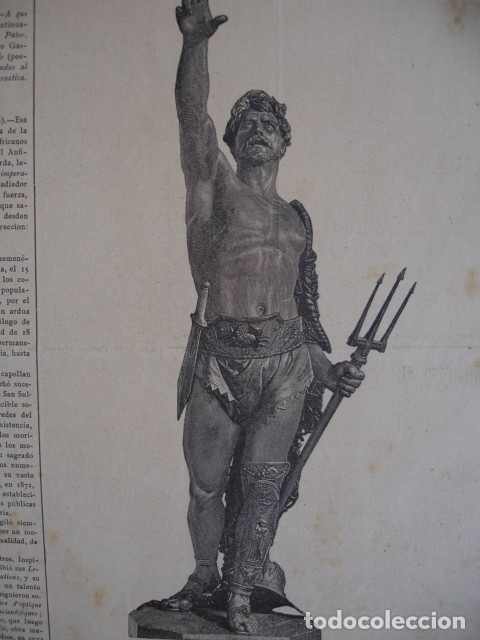 Arte: AVE CESAR VELOUSKI A&Ntilde;O 1890 - Foto 1