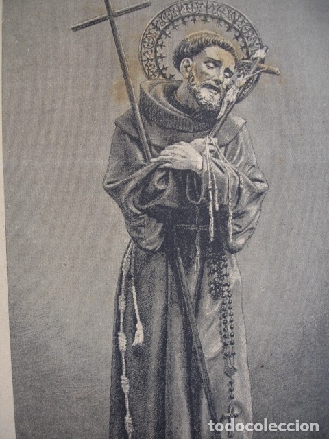Arte: SAN FRANCISCO DE ASIS TALARN A&Ntilde;O 1890 - Foto 1