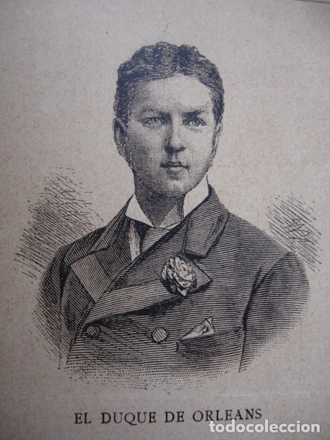 Arte: DUQUE DE ORLEANS .A&Ntilde;O 1890 - Foto 1