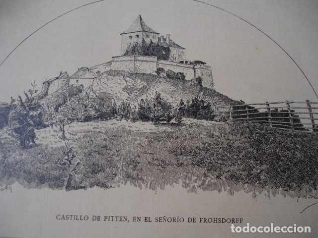 Arte: CASTILLO DE PITTEN  .A&Ntilde;O 1890 - Foto 1