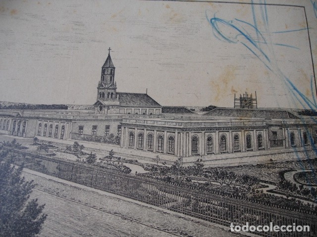 Arte: MANICOMIO MONTEVIDEO .A&Ntilde;O 1890 - Foto 1