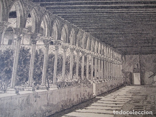Arte: MONASTERIO DE PEDRALBES .A&Ntilde;O 1890 - Foto 1