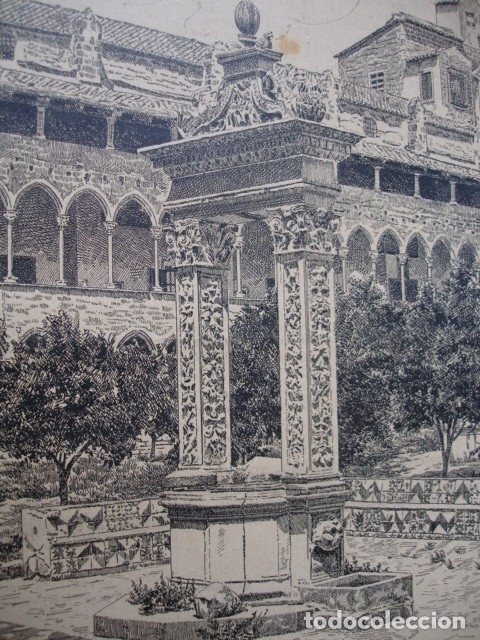 Arte: MONASTERIO DE PEDRALBES .A&Ntilde;O 1890 - Foto 1
