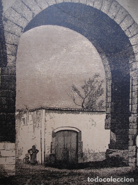 Arte: MERIDA ARCO DE TRAJANO .A&Ntilde;O 1890 - Foto 1