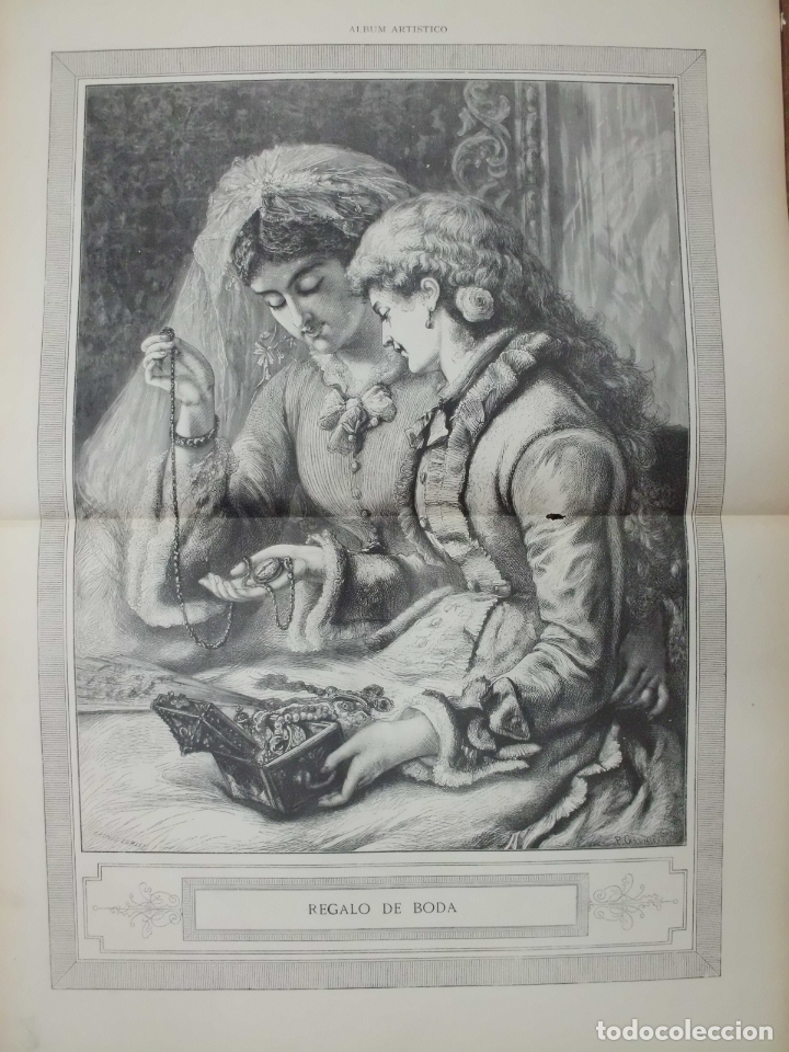 Arte: XILOGRAFIA: REGALO DE BODA. LA ILUSTRACION ARTISTICA   G-ILUSESP-024