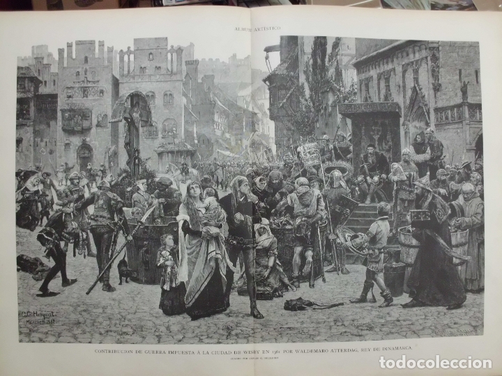 Arte: XILOGRAFIA: CONTRIBUCION DE GUERRA IMPUESTA A LA CIUDAD DE WISBY EN 1361&hellip;.   G-ILUSESP-043