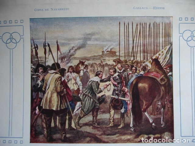 Arte: RENDICCION DE BREDA 1900 - Foto 1
