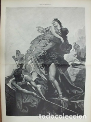 Arte: XILOGRAFIA: EL RAPTO DE ELENA. ILUSTRACION ARTISTICA   G-ILUSESP-071