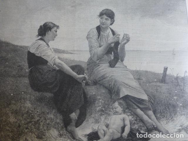 Arte: DESCANSO XILOGRAFIA 1890 - Foto 1