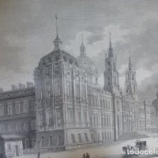 Arte: MAFRA PORTUGAL PALACIO Y MONASTERIO XILOGRAFIA 1890