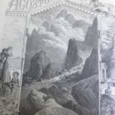 Arte: ALEGORIA DEL MES DE AGOSTO XILOGRAFIA 1890