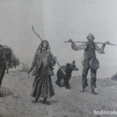 Arte: EN MARCHA DE JOAQUIN ARAUJO XILOGRAFIA 1890