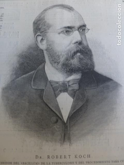 Arte: ROBERT KOCH XILOGRAFIA 1890 - Foto 1