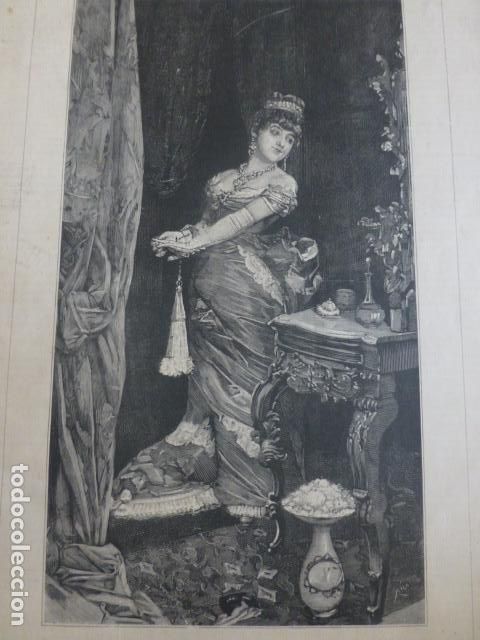 Arte: DESPUES DEL BAILE XILOGRAFIA 1882 - Foto 1