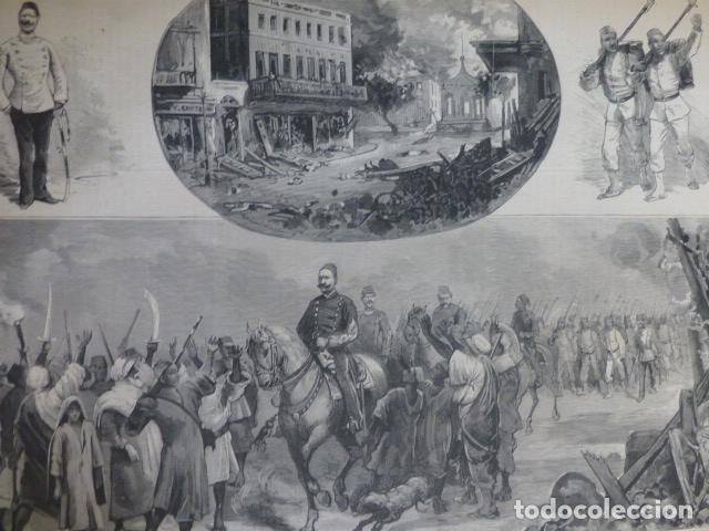 Arte: EGIPTO SUCESOS XILOGRAFIA 1882 - Foto 1