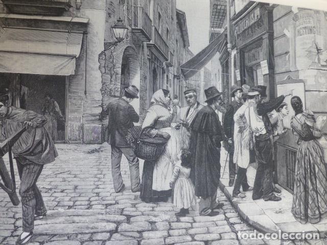Arte: LA CONFRONTA DE BILLETES XILOGRAFIA 1893 - Foto 1