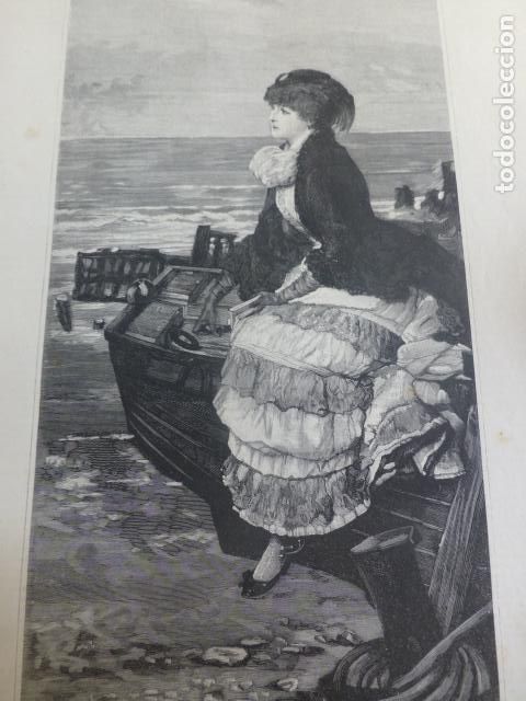 Arte: MEDITACION XILOGRAFIA 1893 - Foto 1