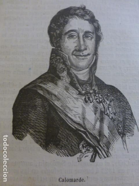 Arte: CALOMARDE GRABADO XILOGRAFICO 1850 - Foto 1
