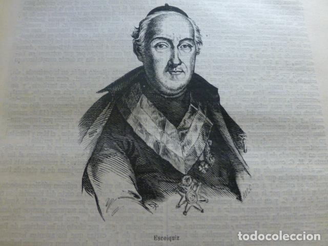 Arte: ESCOIQUIZ GRABADO XILOGRAFICO 1850