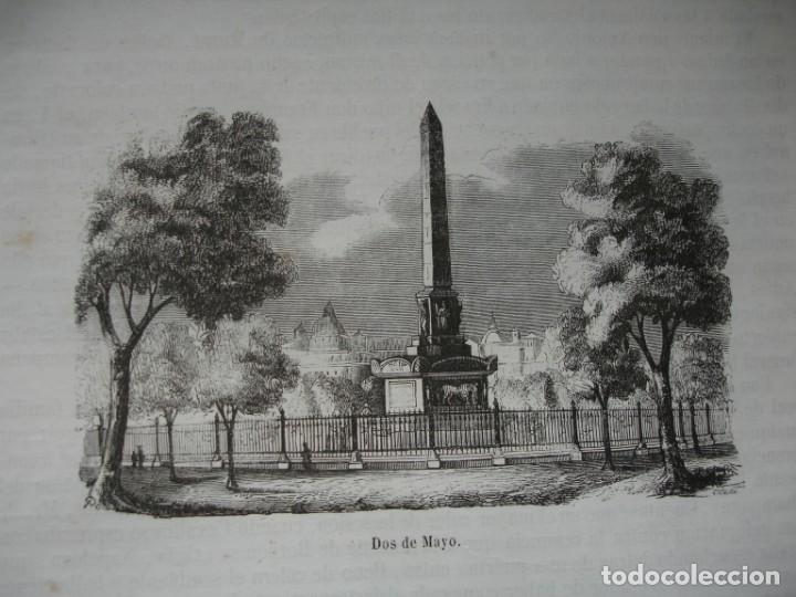Arte: MADRID MONUMENTO AL 2 DE MAYO. A&Ntilde;O 1851 - Foto 1