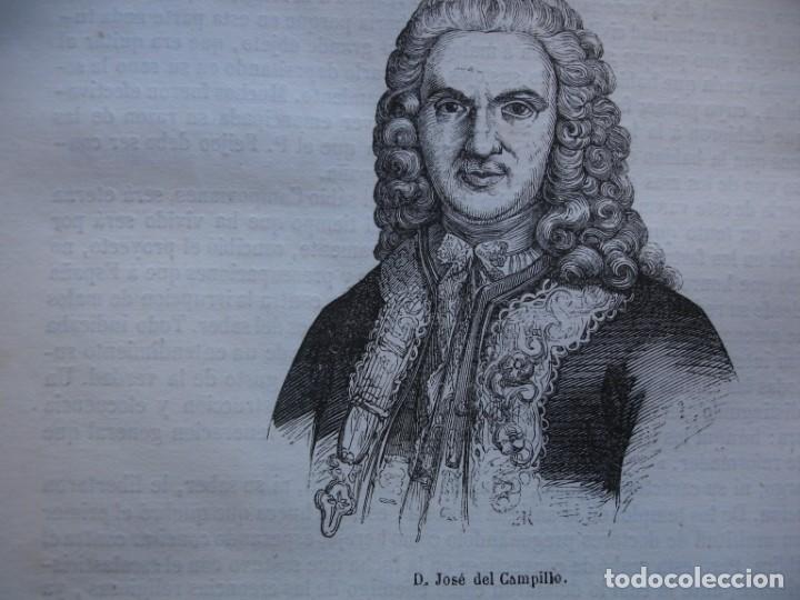 Arte: JOSE DEL CAMPILLO .GRABADO DEL A&Ntilde;O 1850 - Foto 1