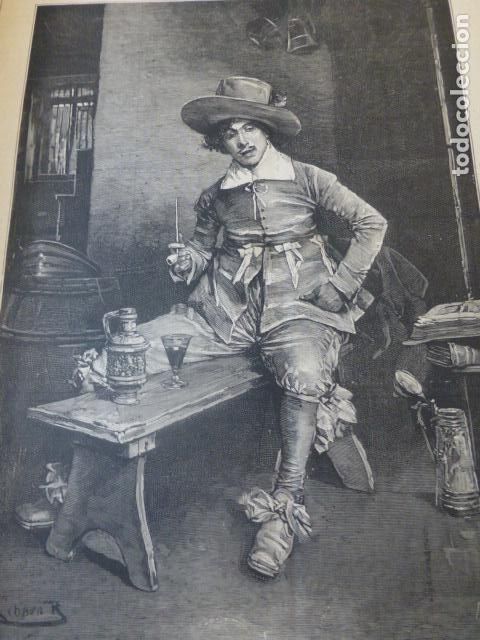 Arte: VENGAN PENAS DE ROMAN RIVERA ANTIGUO GRABADO XILOGRAFICO XILOGRAFIA 1883