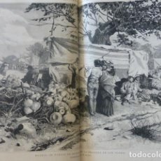 Arte: MADRID PUERTO DE BOTIJOS PRADERA DE SAN ISIDRO ANTIGUO GRABADO XILOGRAFICO XILOGRAFIA 1883. Lote 246696365