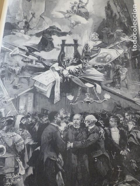 Art: MADRID TEATRO DE APOLO ANTIGUO GRABADO XILOGRAFICO XILOGRAFIA 1883