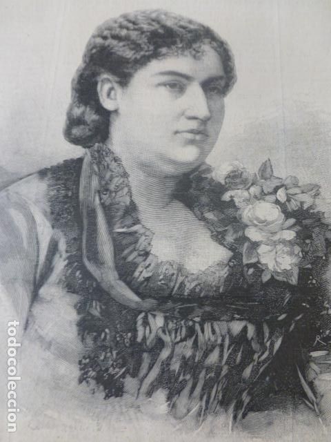 Art: CLOVIS HUGUES PROTAGONISTA DE DRAMA EN PALACIO ANTIGUO GRABADO XILOGRAFICO XILOGRAFIA 1884