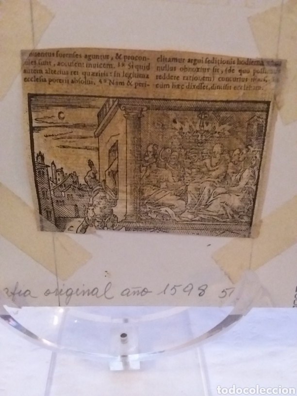 Arte: Xilografia original a&ntilde;o 1598 - Foto 2