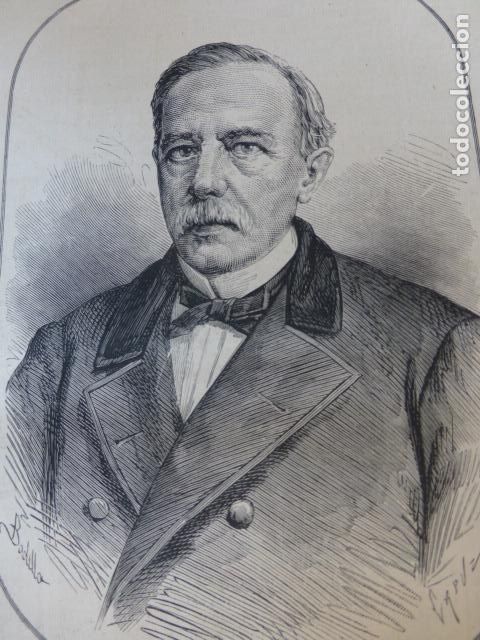 Art: JOSE DE OLOZAGA MONTE DE PIEDAD MADRID ANTIGUO GRABADO XILOGRAFICO XILOGRAFIA 1877