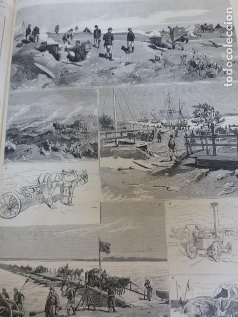 Art: GUERRA DE ORIENTE RUSIA BULGARIA ANTIGUO GRABADO XILOGRAFICO XILOGRAFIA 1877