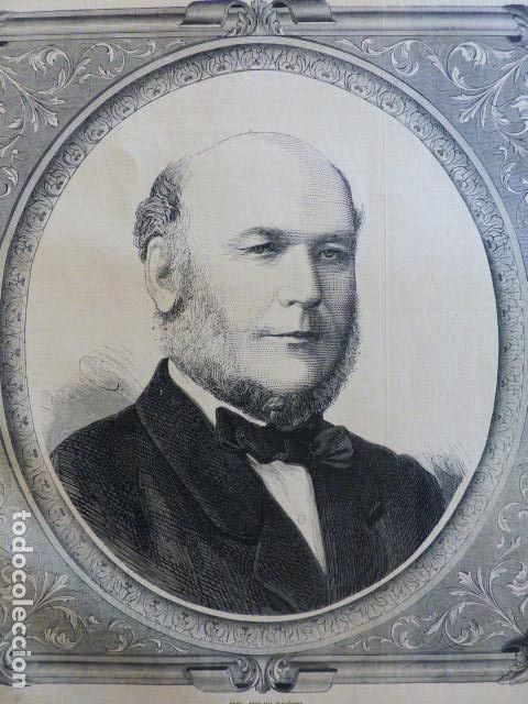 Arte: JULES GREVY PRESIDENTE DE FRANCIA ANTIGUO GRABADO XILOGRAFICO XILOGRAFIA 1879