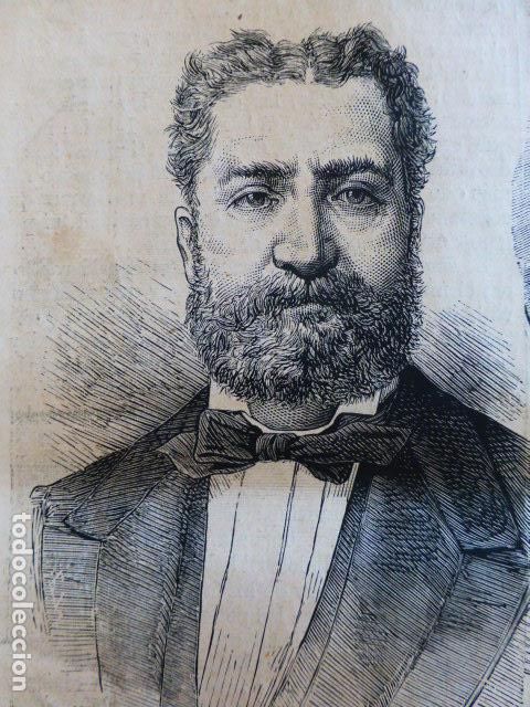 Kunst: ITALIA BARON GIOVANNI NICOTERA GRABADO XILOGRAFICO XILOGRAFIA 1876