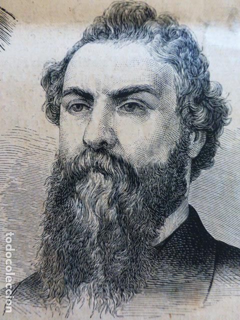 Kunst: ESTADOS UNIDOS EL MINISTRO DE LA GUERRA GRABADO XILOGRAFICO XILOGRAFIA 1876