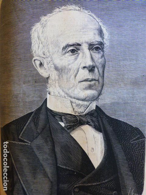 Kunst: MANUEL SANCHEZ SILVA SENADOR GRABADO XILOGRAFICO XILOGRAFIA 1876