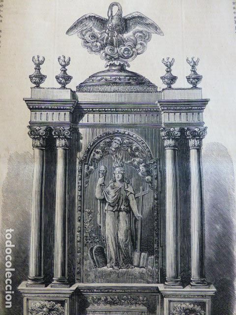 Arte: FILIPINAS SAGRARIO DE LA IGLESIA DE BALINAUG GRABADO XILOGRAFICO XILOGRAFIA 1876