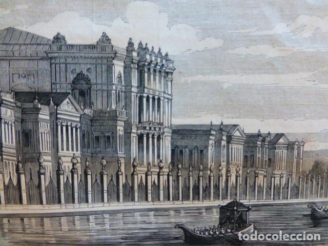 Arte: CONSTANTINOPLA TURQUIA PABELLON HAREM IMPERIAL GRABADO XILOGRAFICO XILOGRAFIA 1876